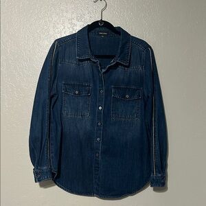 Dear John Indigo Denim Button-Down Shirt